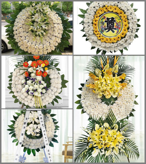 福建漳州平和县芦溪镇秀芦村花圈速递