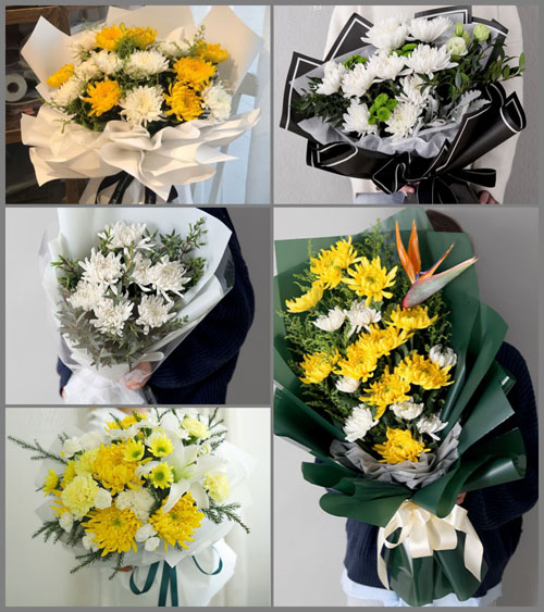 福建漳州平和县芦溪镇秀芦村白事花束代送